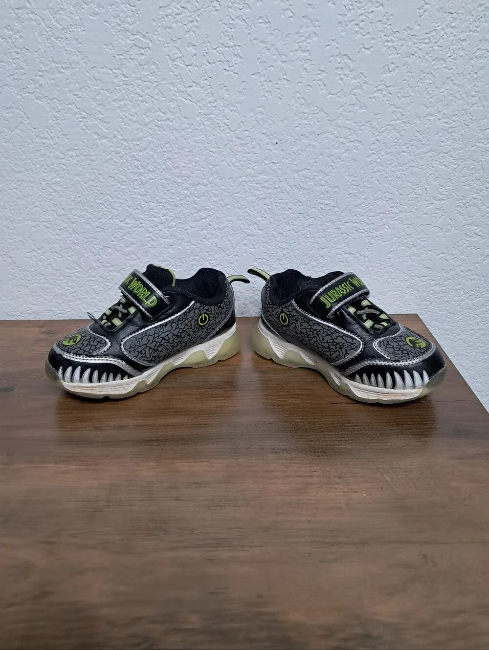 Universal Kids Black and Lime Jurassic World Sneakers